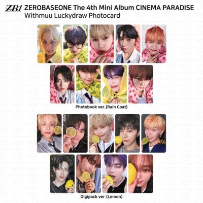ZEROBASEONE ZB1 4th Mini Album CINEMA PARADISE Withmuu LuckyDdraw