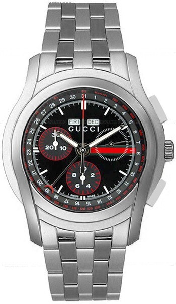 Gucci 5500 Chronograph Calendar Stainless Steel Bracelet Quartz