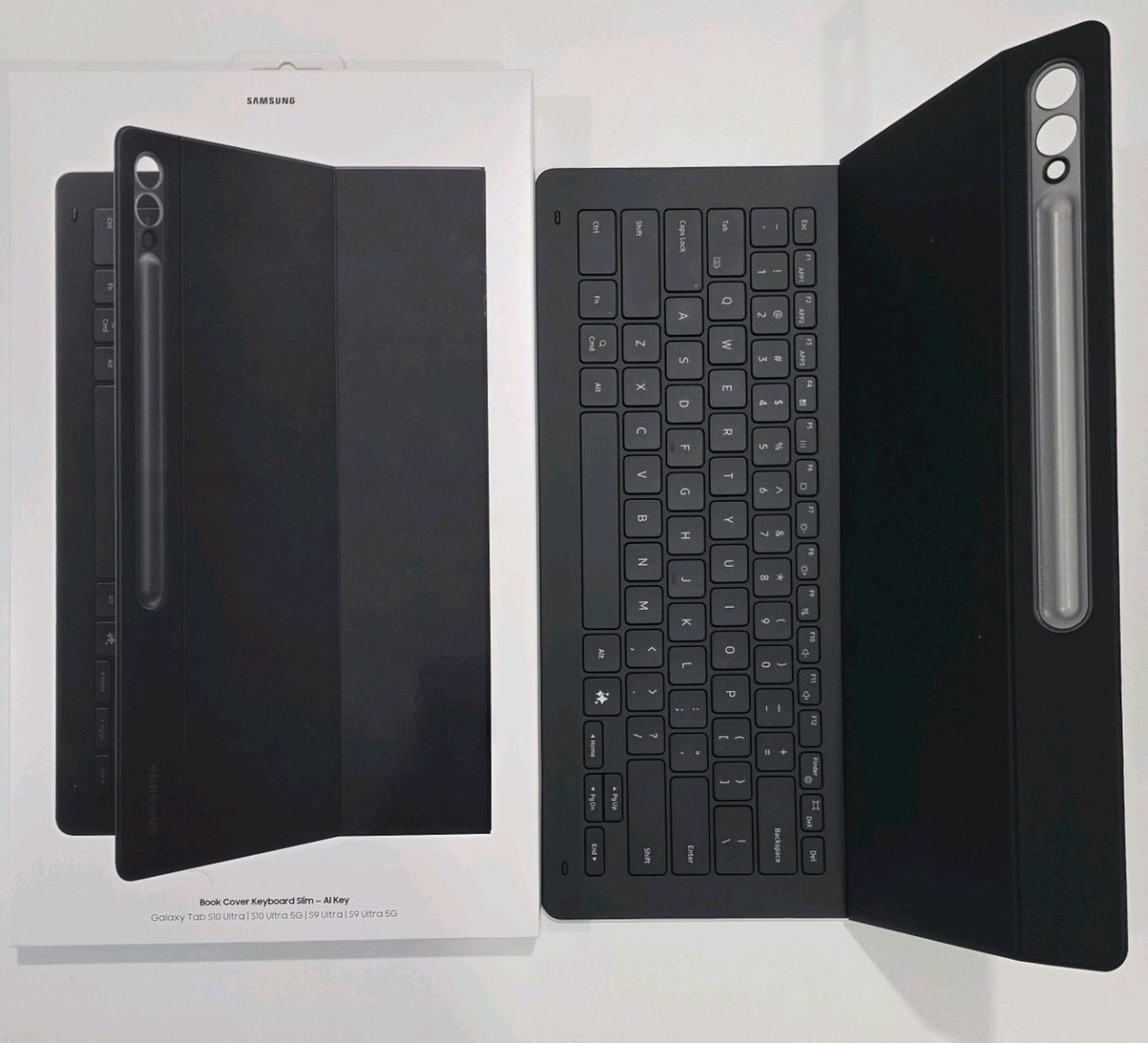 Samsung Book Cover Keyboard Slim for Galaxy Tab S10 Ultra/S9 Ultra