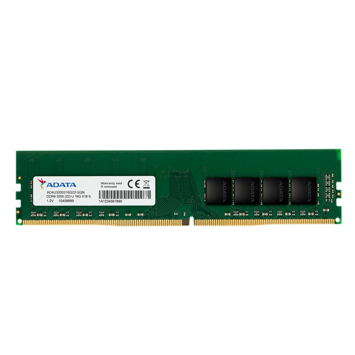 ADATA 32GB DDR4 3200MHz PC4-25600 CL22 U-DIMM Memory RAM