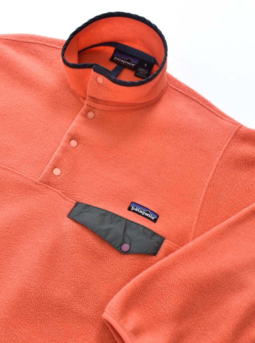 PATAGONIA Men's Synchilla Snap T Fleece Jacket Salmon Pink One