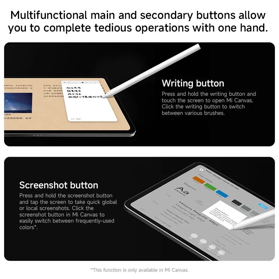 Xiaomi Focus Stylus Smart Touch Pen For Xiaomi Pad 7 Ultra/7Pro/7