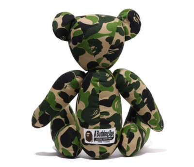 A BATHING APE Men's Ladies' Goods ABC CAMO BEAR PLUSH DOLL 35cm