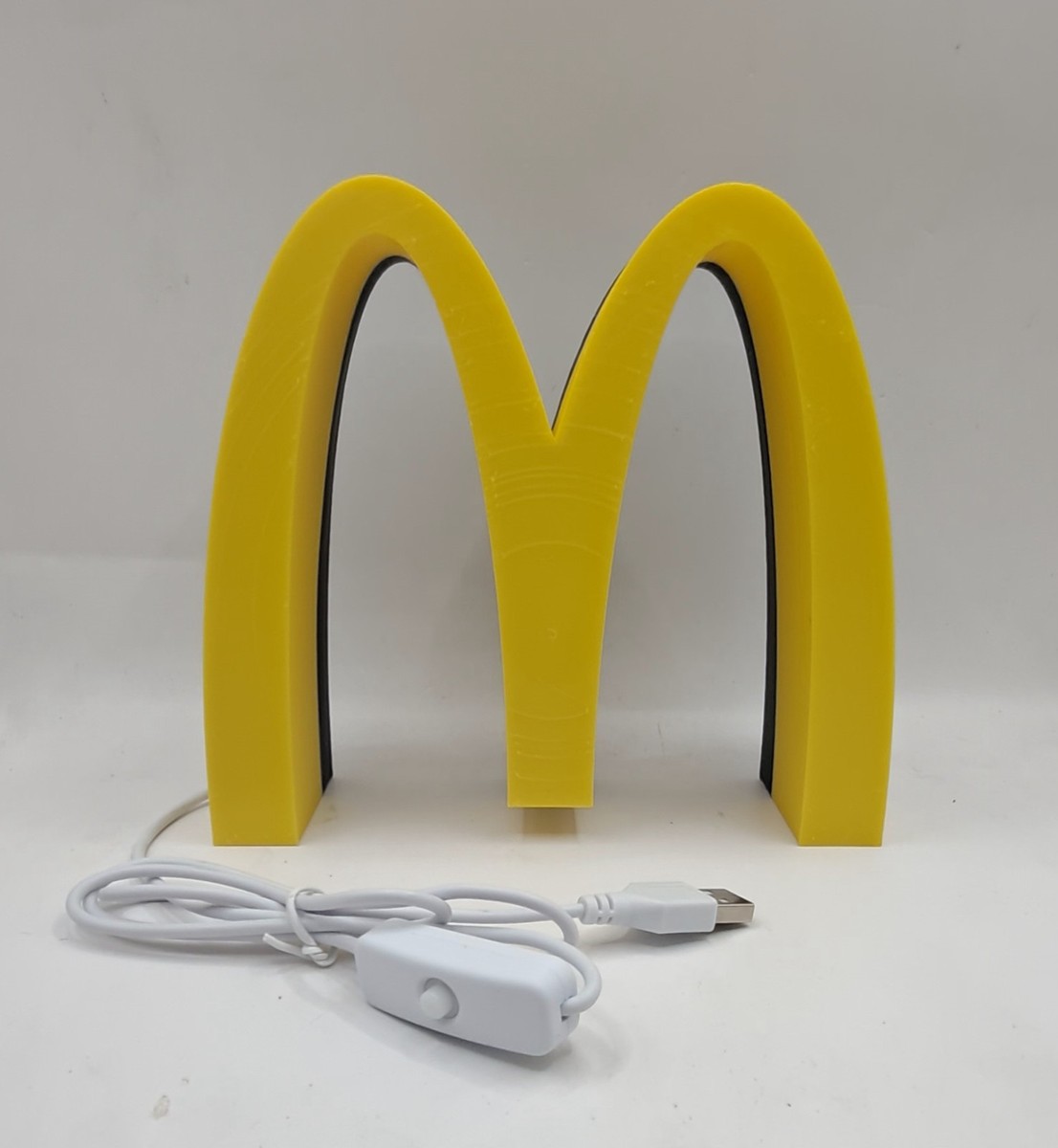 McDonald's LOGO Sign Desk Shelf Art Light Box USB Powered ON/OFF