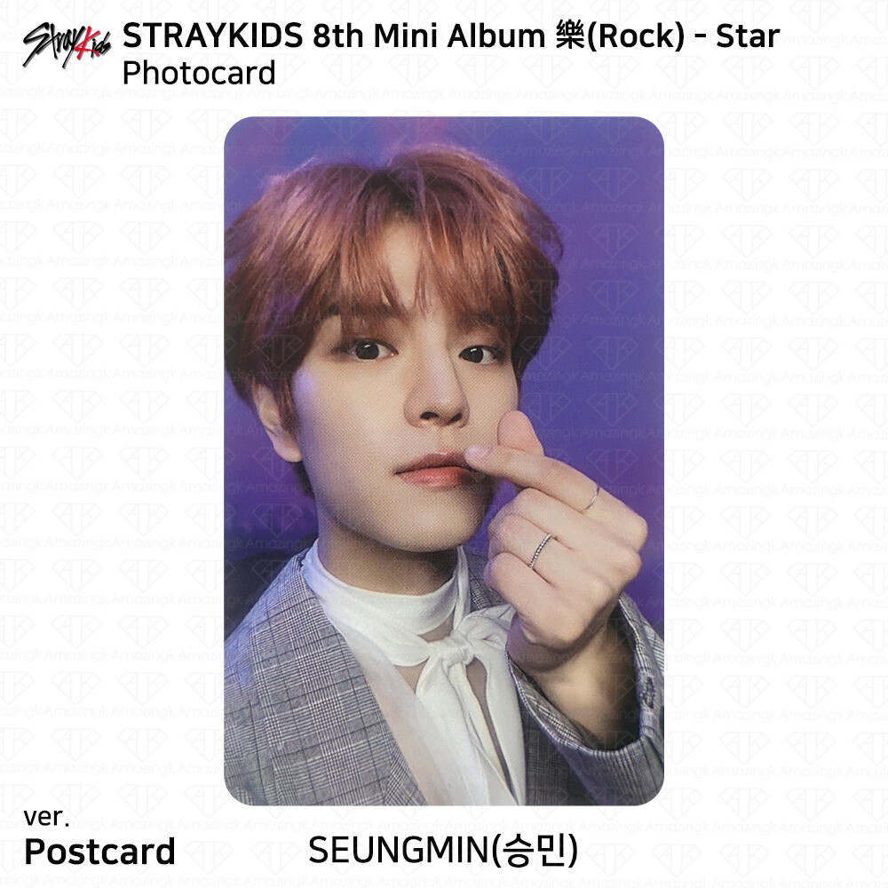 Stray Kids 8th Mini Album 樂 Rock Star Postcard Ver Official