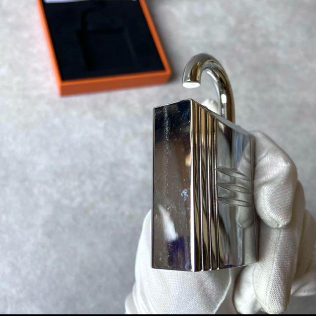 Authentic HERMES Vintage H Logos Cadena Lock Perfume Bottle Case