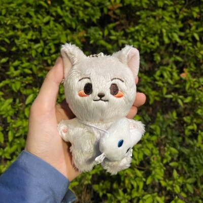 nct dream renjun 10cm renmyang grey fox cat doll new authentic