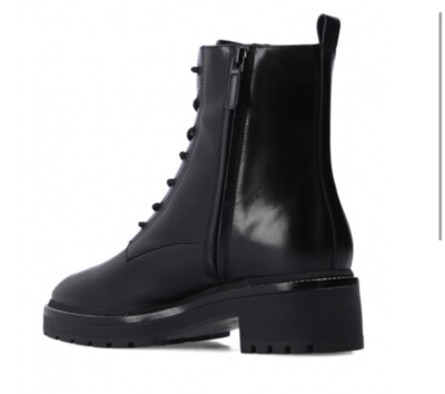 Tory Burch Miller Lug Sole Classic Combat Leather Boots | eBay