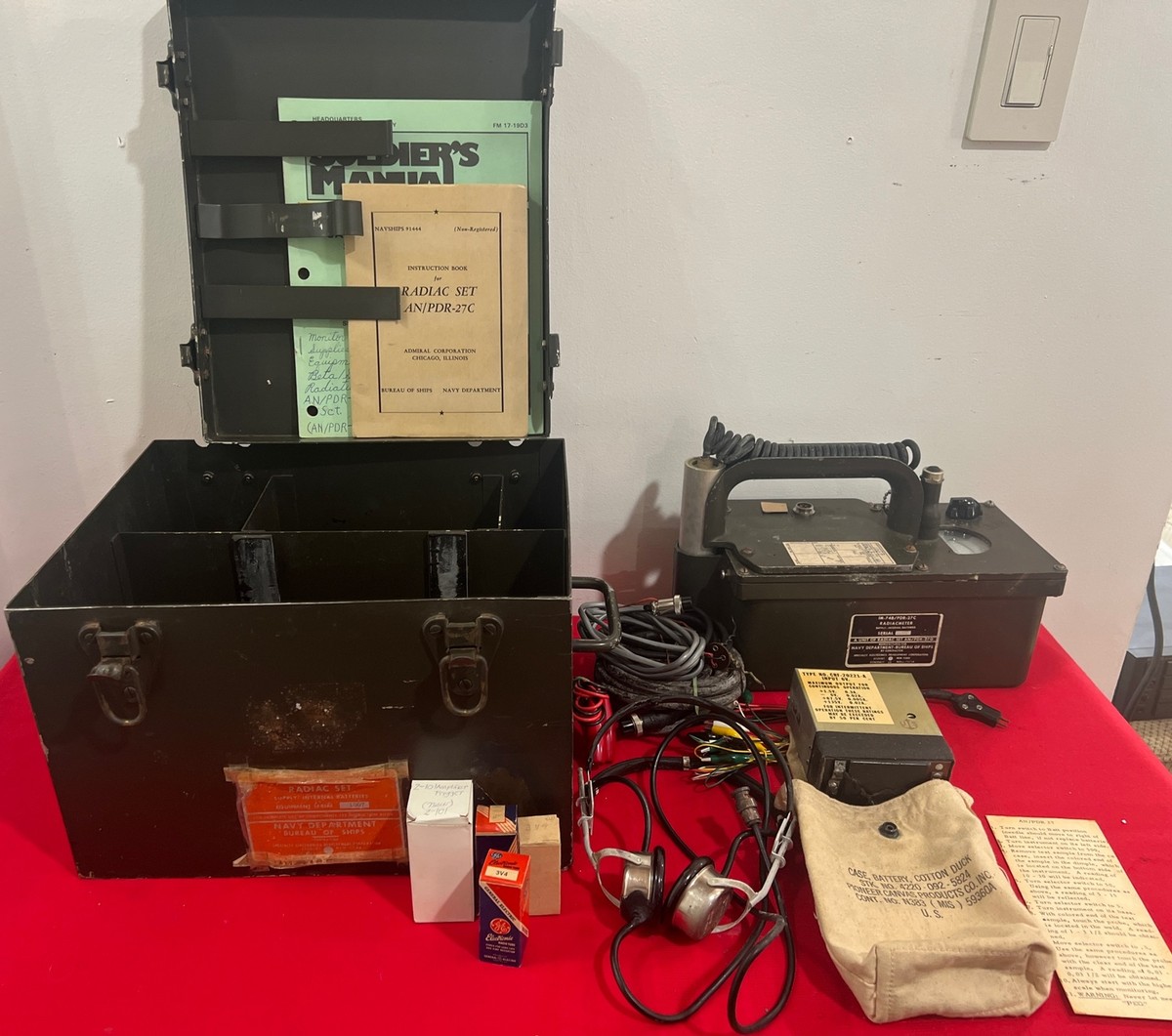 Radiation Detector US Navy Radiac Set AN/PDR-27C With Case | eBay