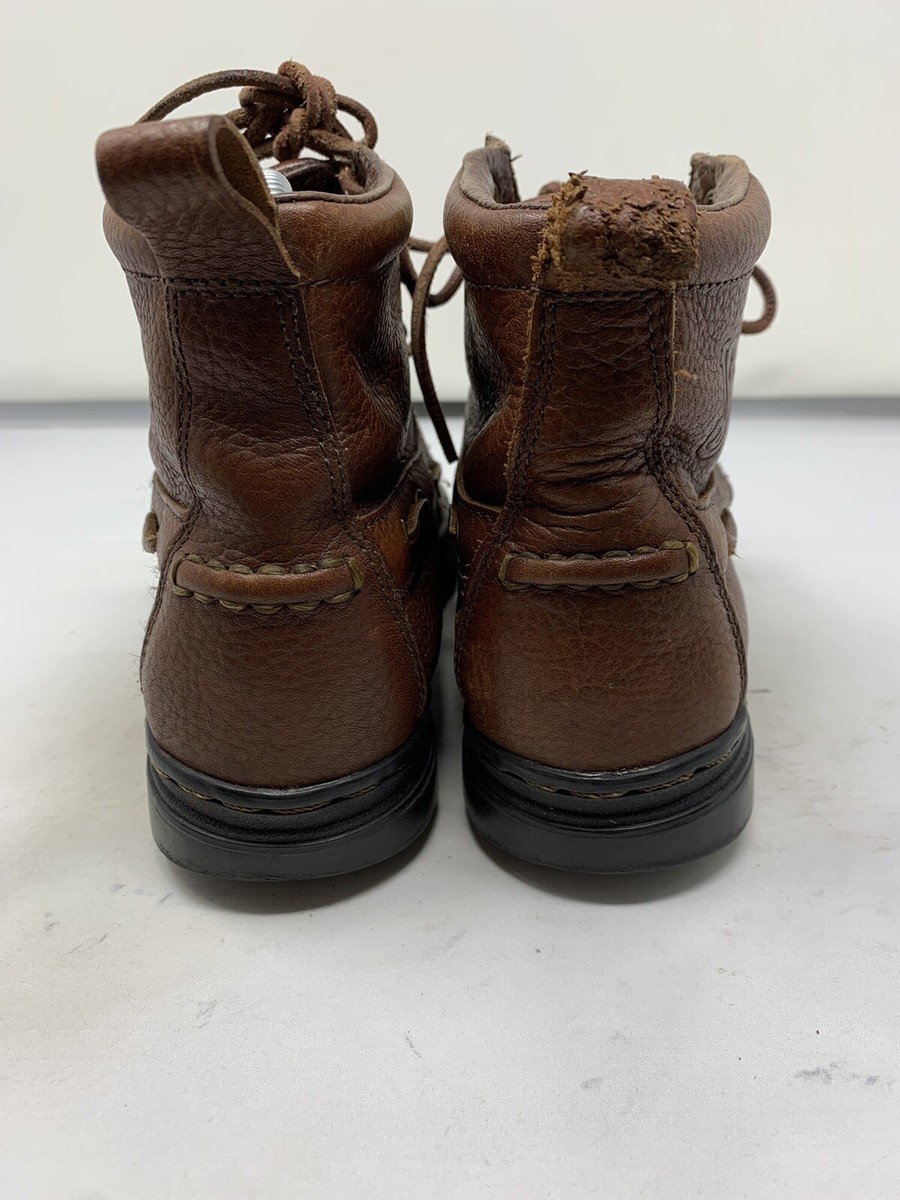 Justin L0991 Brown Leather Chukka Laced Work Boots - Womens Size 6