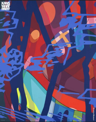 KAWS - WHAT PARTY Brooklyn Museum 2021 Exhibition Poster - SCORE