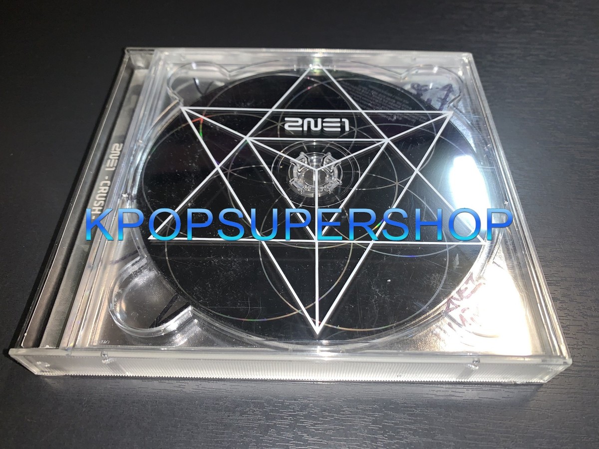 2NE1 New Album Crush Black Ver Autographed Signed CD Photobook