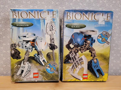 2004 Lego Bionicle Rahaga Kualus & Gaaki Sealed Complete Set NOS