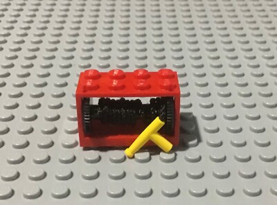 LEGO Red String Reel 2 x 4 x 2 w/ String and Yellow Nozzle | eBay