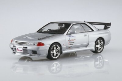 Aoshima 1/24 Scale Model Tuned Car Kit HKS Kansai Nissan Skyline