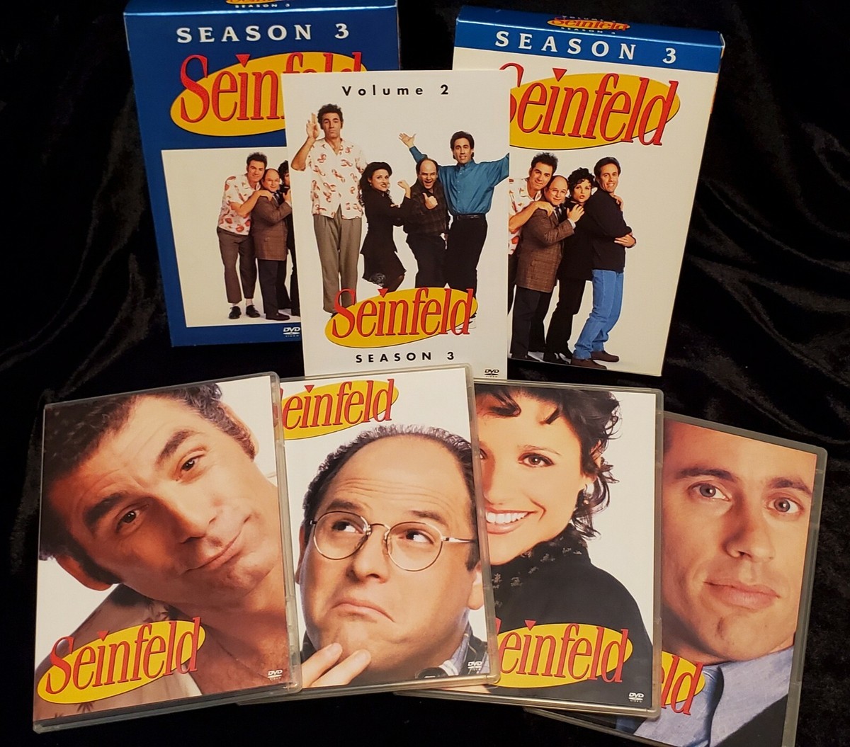 Seinfeld Complete Seasons 1 2 3 Gift Box DVD Set Plus Season 4