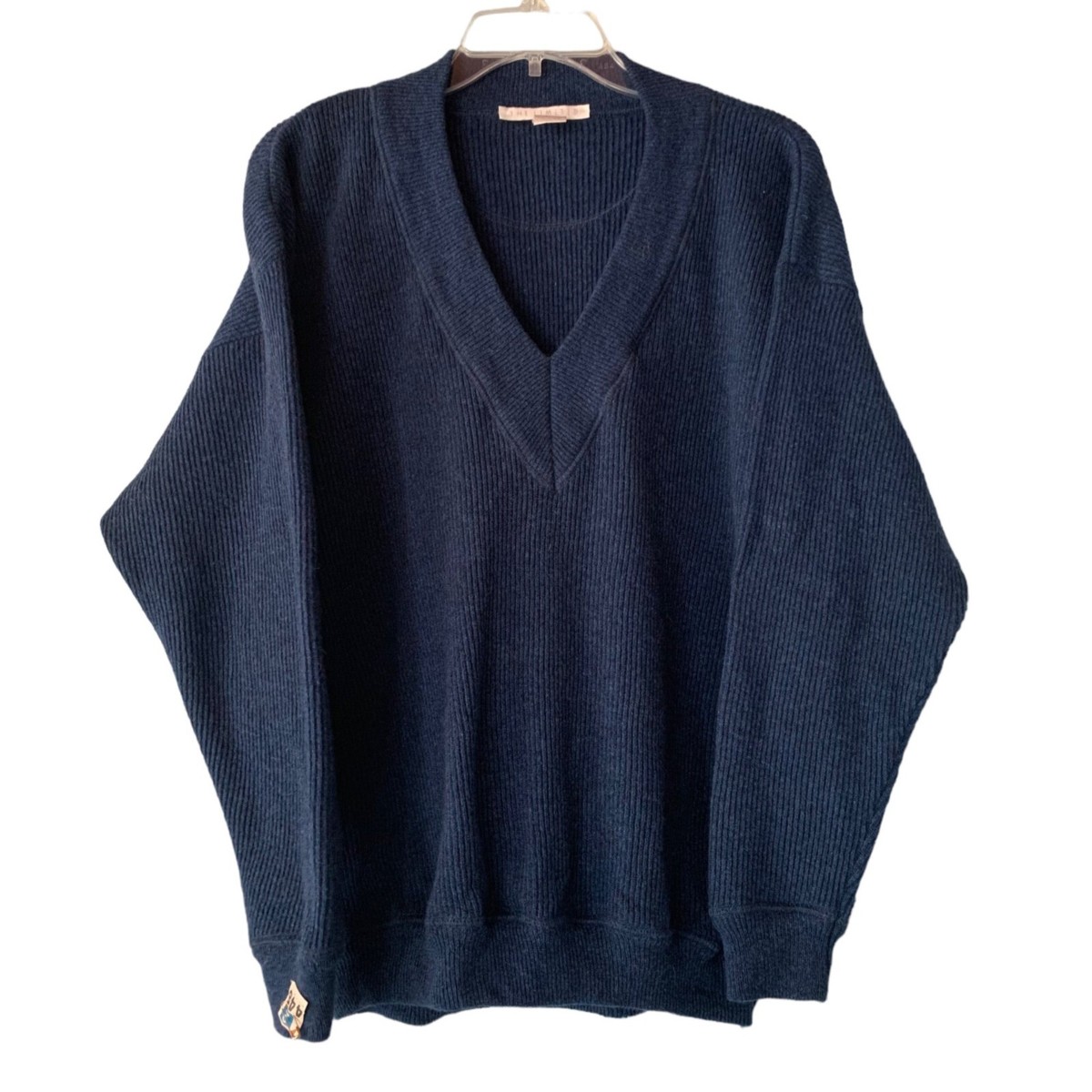 Vintage 80s The Limited Lambswool Blend Sweater V-Neck M Oversized