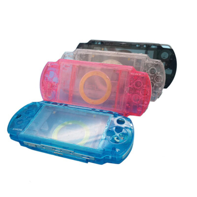 Clear Faceplate Shell Housing Case Cover For Sony PSP 1000 2000
