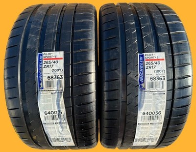 TWO BRAND NEW 265/40ZR17 (100Y) Michelin Pilot Sport 4S PS4S Tires