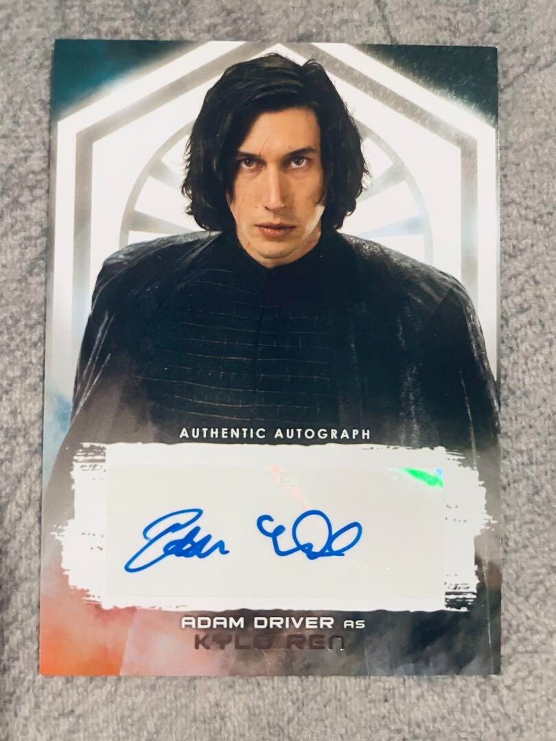 Topps Star Wars ADAM DRIVER as KYLO REN Autograph Card Limited to