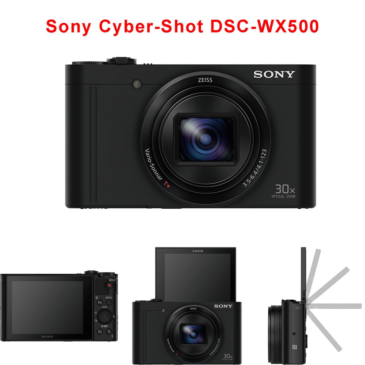 Sony Cyber-Shot DSC-WX500 18.2MP 30x Optical Zoom Digital Camera