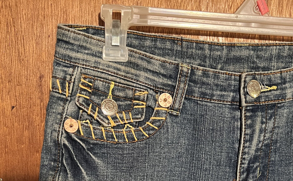 True Religion Jeans Size 30 Made in China Blue Bootcut Sammy Low