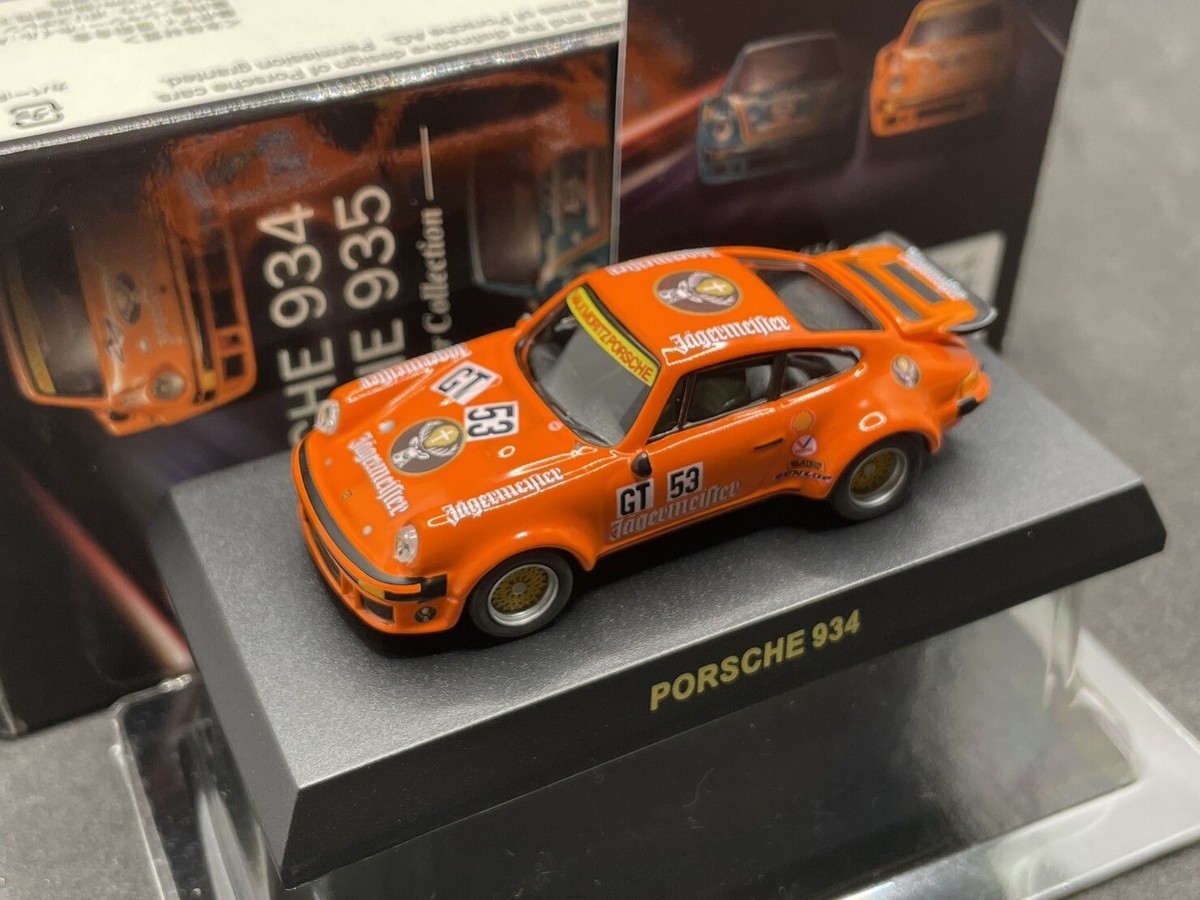 Kyosho 1/64 Jägermeister Porsche 934 #53 '76 Nurburgring diecast