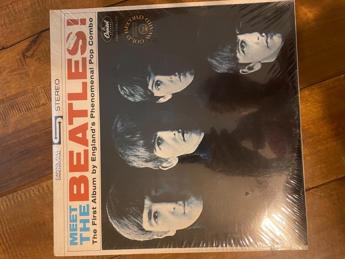 Meet The Beatles St2047 Gold Record Award LP w/original shrink