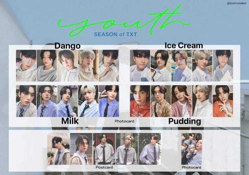 TOMORROW BY TOGETHER SEASON OF TXT: YOUTH PHOTOCARD OFFICIAL
