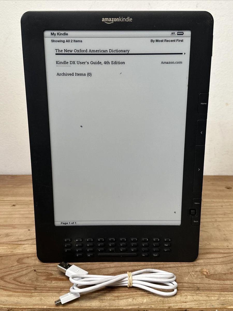Amazon Kindle DX (2nd Generation) 9 in - 10.9 in Screen eBook
