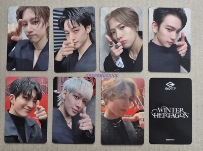 GOT7 GOT 7 WINTER HEPTAGON APPLEMUSIC OFFICIAL POB PHOTOCARD PHOTO