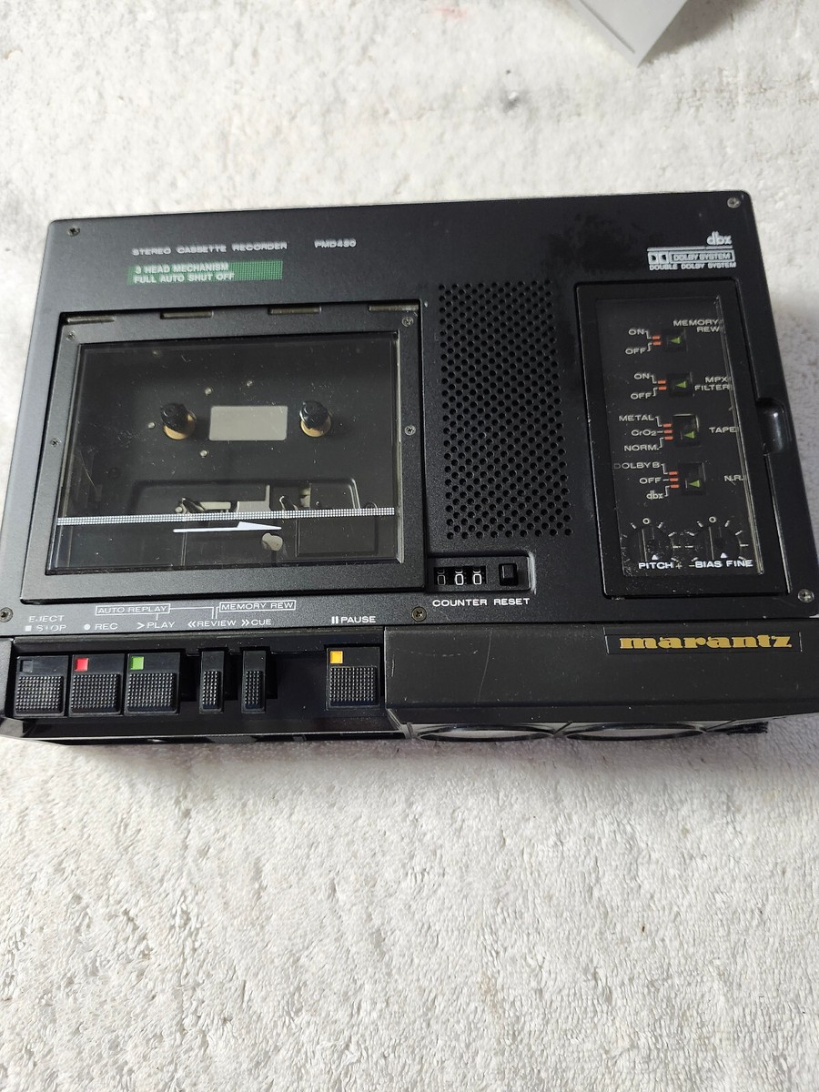 Super Clean Marantz PMD430 CP430 Rebuilt 3-Head Portable Cassette