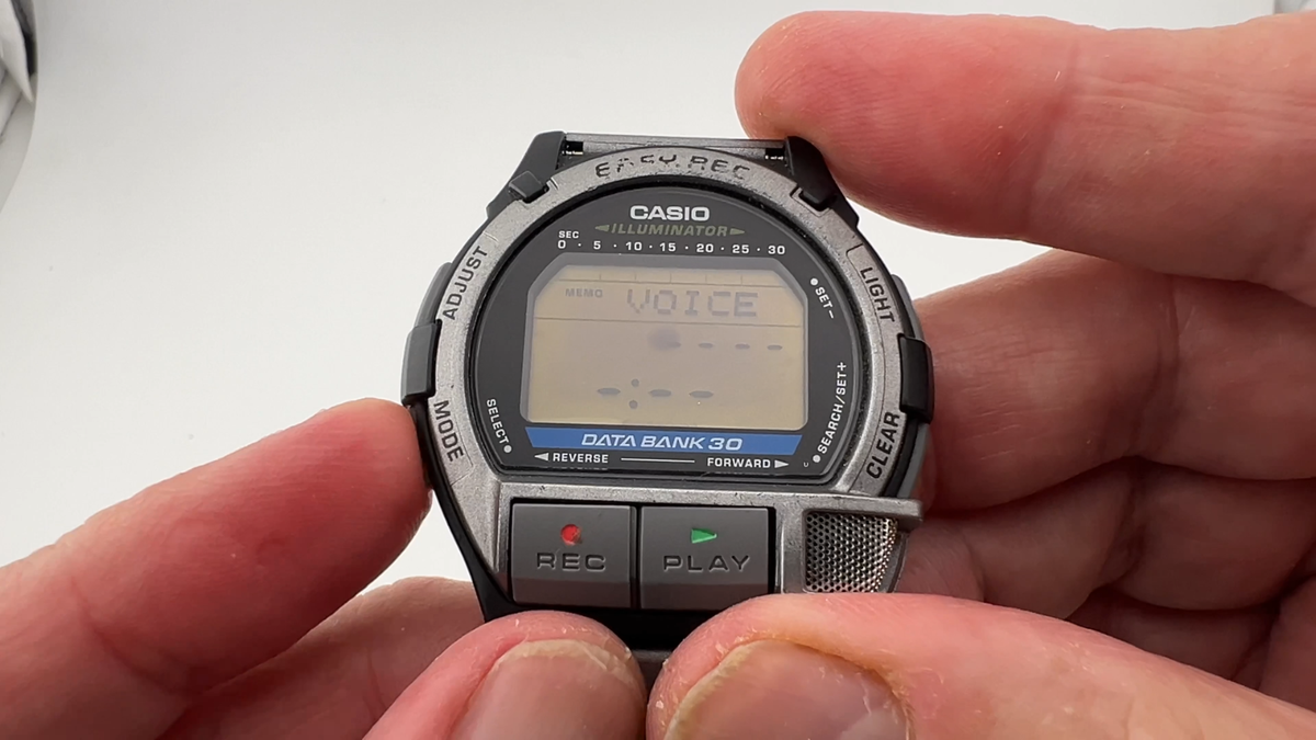 Vintage 1998 Casio Db-v300 Digital Rec Data Bank 30 Watch Module