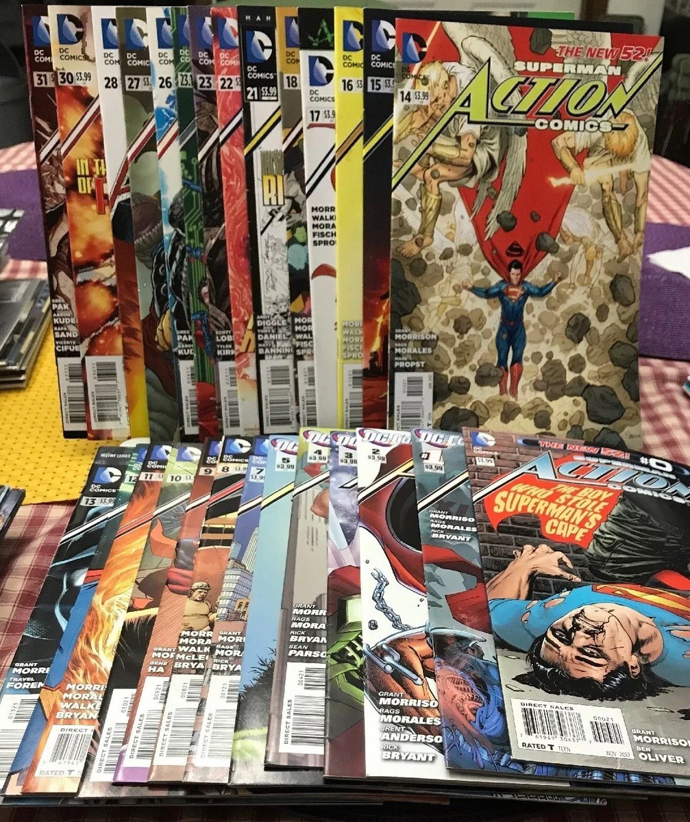NEW 52 Superman 0,1-52 Action Comics #1 Jim Lee Signed Variant