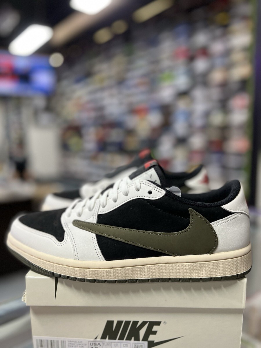 Size 10 W - Travis Scott x Air Jordan 1 OG SP Low Black Olive