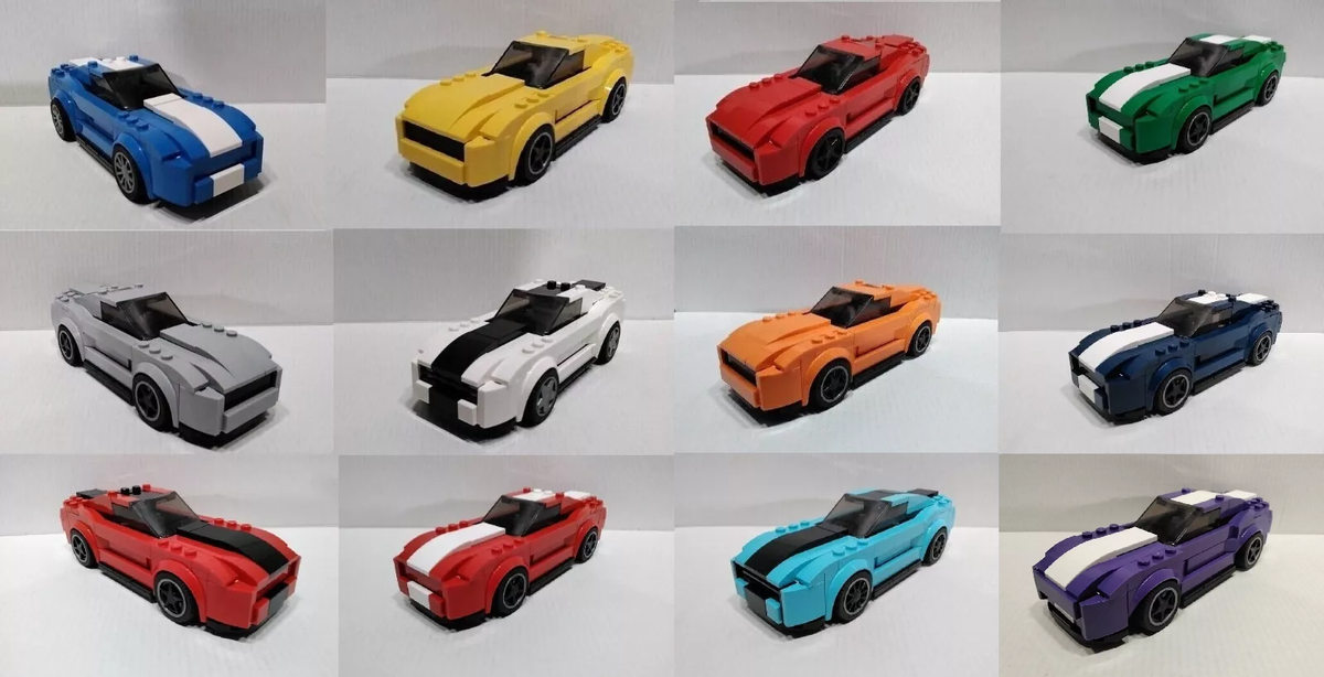 LEGO 75871 Speed Champions Ford Mustang GT - Custom White Ford