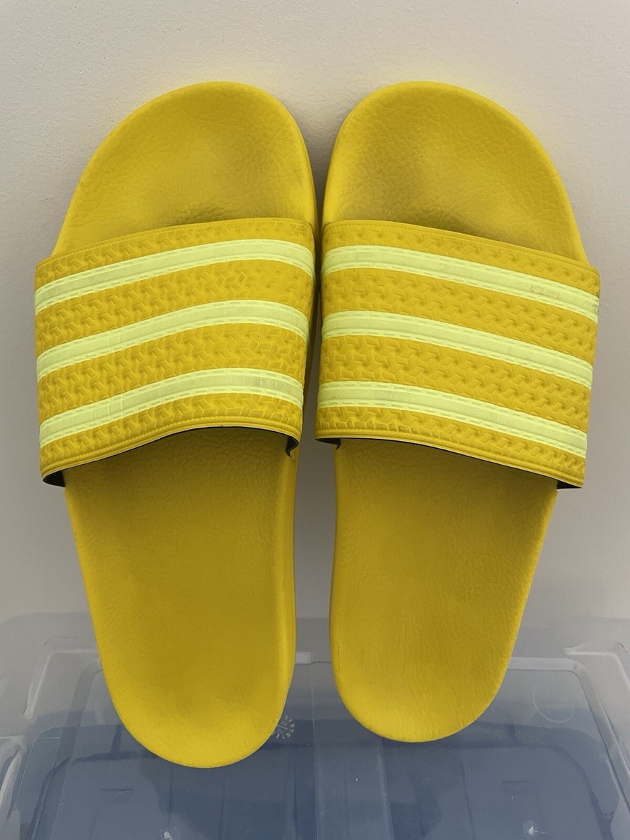 Adidas Adilette Slide Sandals 9 Golden Yellow JUM 714001 | eBay