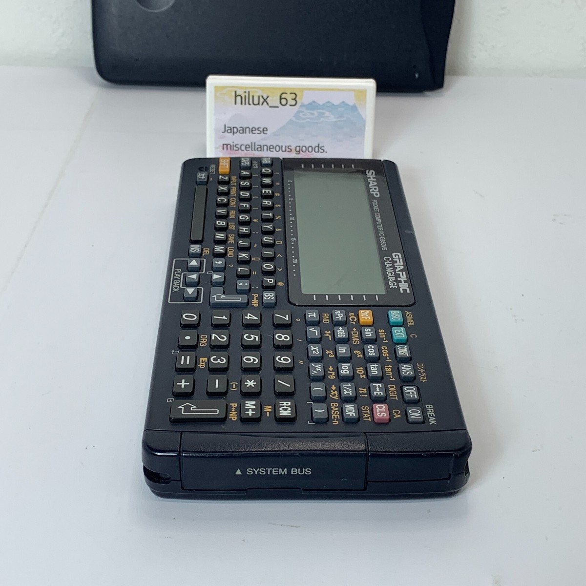 SHARP Pocket computer PC G850VS vintage Function Calculator Tested