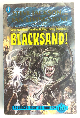 Advanced Fighting Fantasy Gamebook Blacksand! Steve Jackson RPG