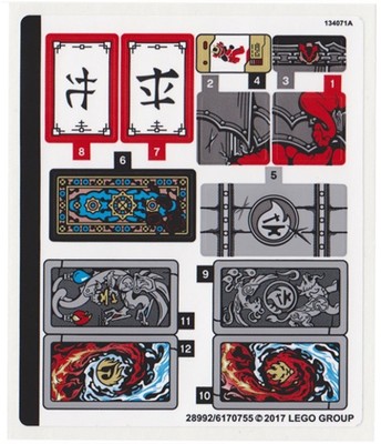 LEGO 70627 - Ninjago - Dragon's Forge - STICKER SHEET | eBay