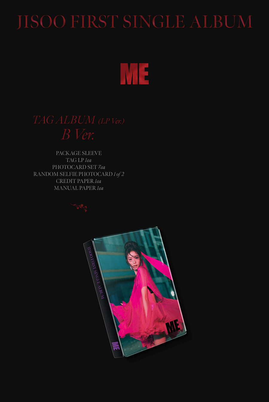 BLACKPINK JISOO [ME] FIRST SINGLE ALBUM YG TAG ALBUM LP Ver/ TAG
