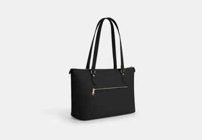 NEW! COACH Crossgrain Leather Medium Zip Top Gallery Shoulder Tote