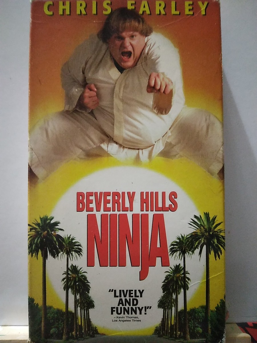 Beverly Hills Ninja (VHS, 1997) Chris Farley, Robin Shou, Chris