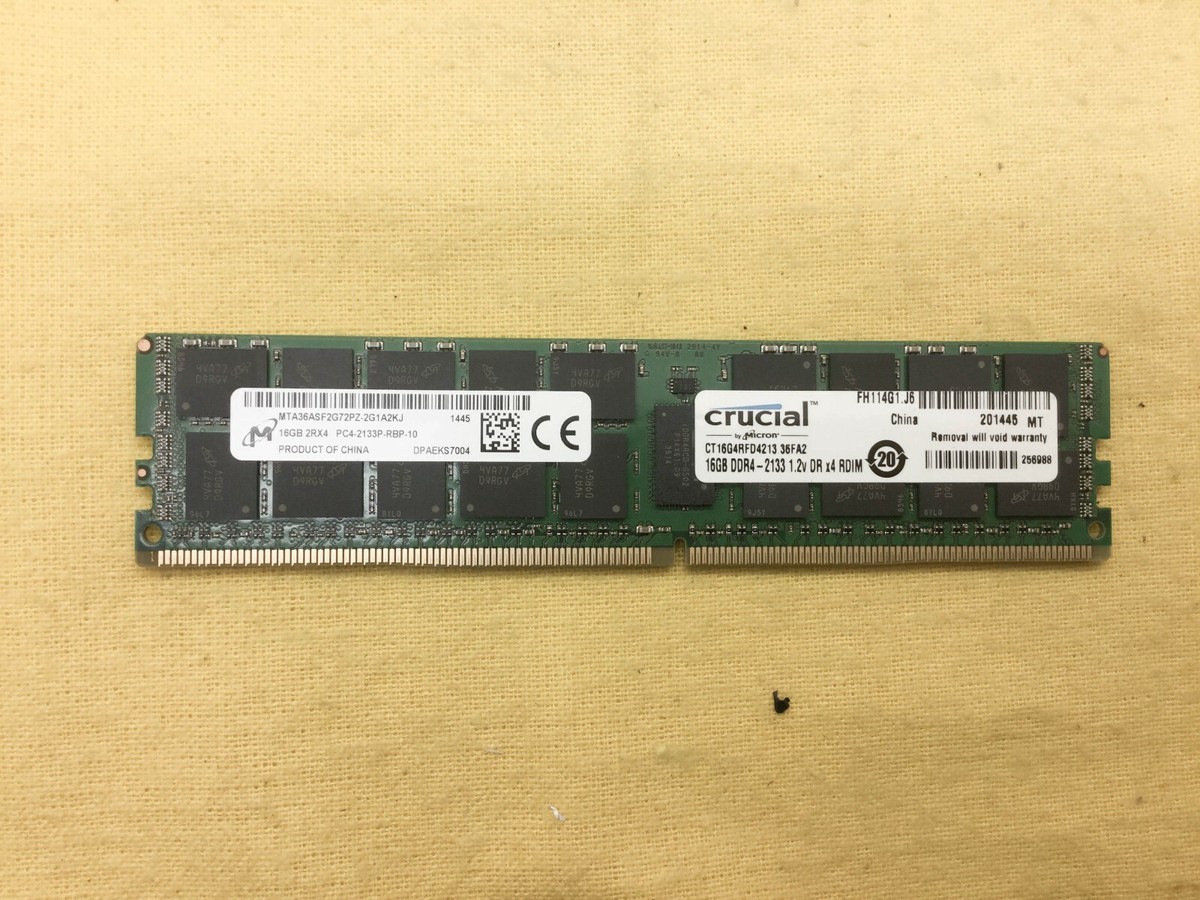 MTA36ASF2G72PZ-2G1A2 MICRON 16GB (1x16GB) 2Rx4 PC4-2133P-R 1.2V