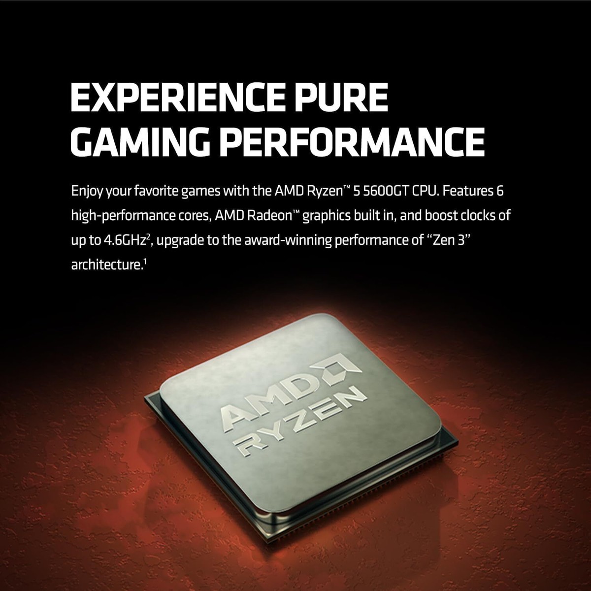 AMD Ryzen 5 5600GT 6-Core 12-Thread CPU Desktop Processor 100