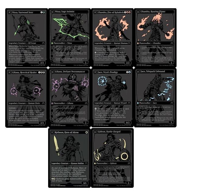 Magic the Gathering SDCC 2015 Black Planeswalker Set & Book Magic