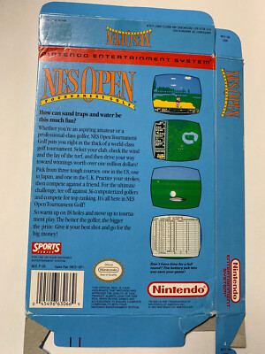 NES OPEN Tournament Golf Nintendo NES box only | eBay