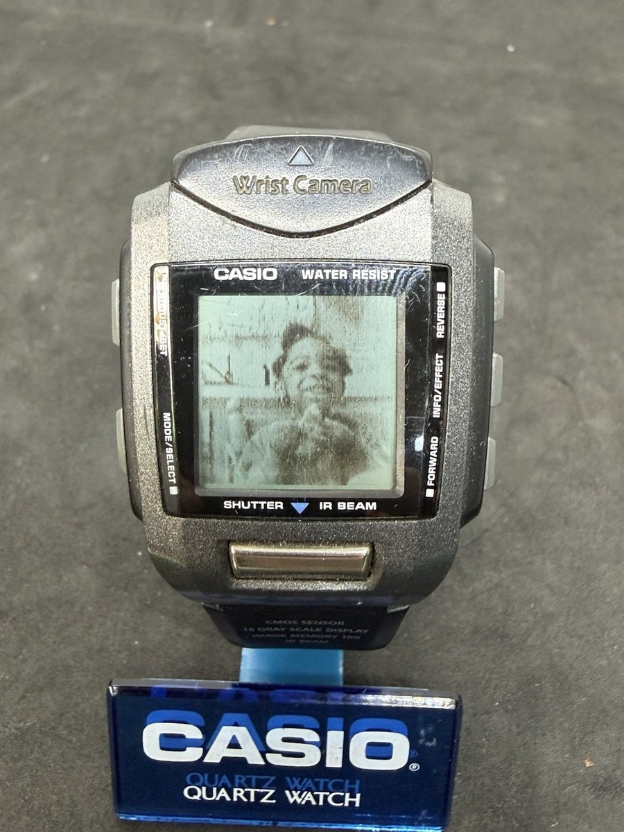 Casio WQV-1 Wrist Camera Mod.2220 Alarm Chrono Vintage Men's Watch