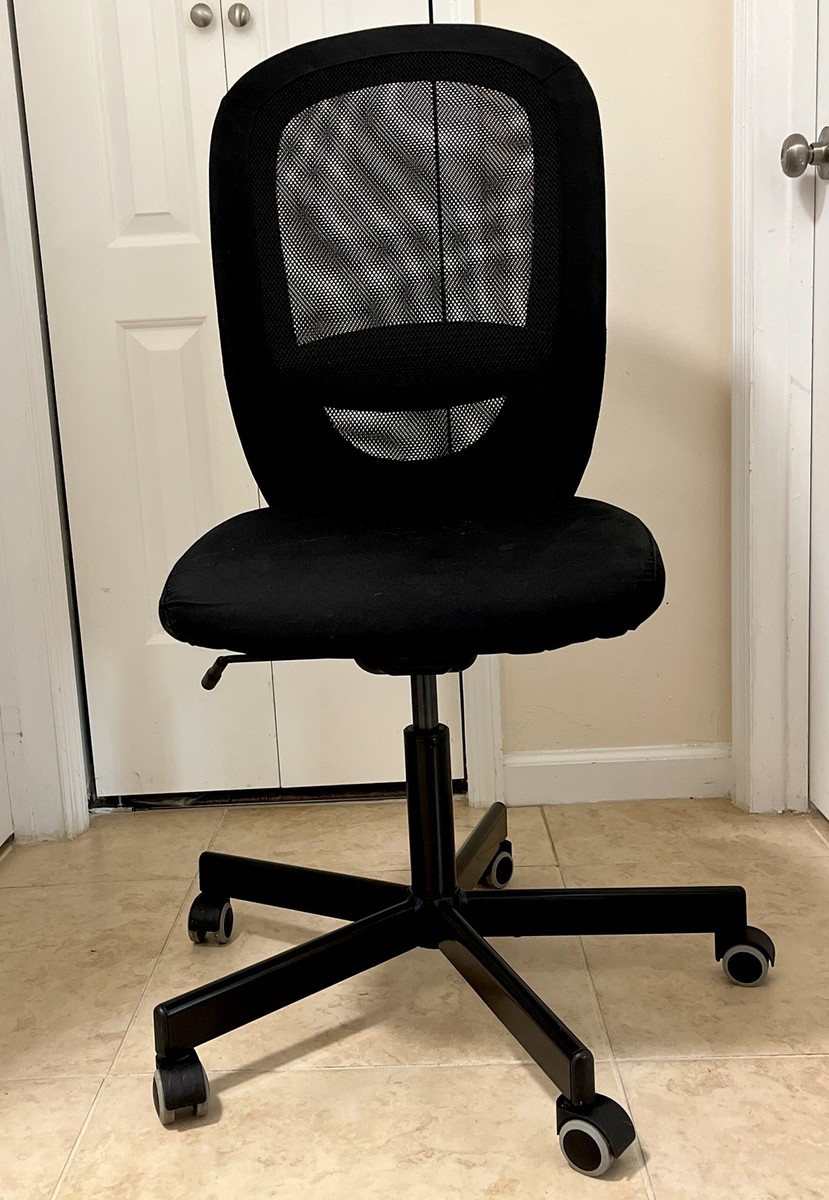 IKEA FLINTAN Office Chair without Armrests Black | eBay