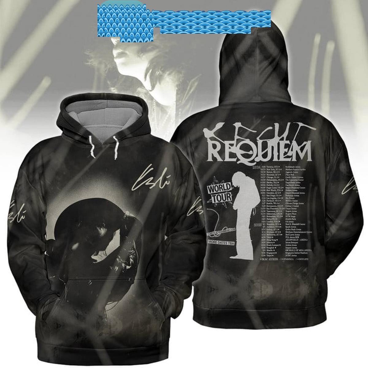 Keshi Requiem World Tour 2024 Hoodie T-Shirt | eBay